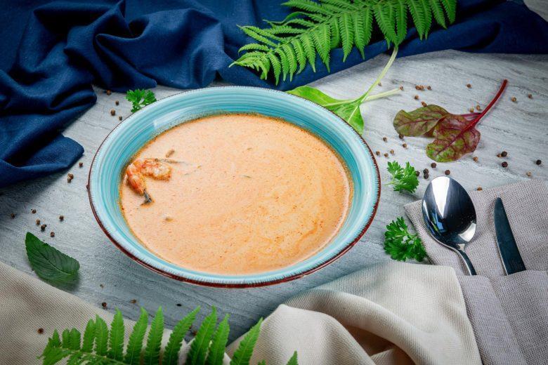 Sopa fria de camarão