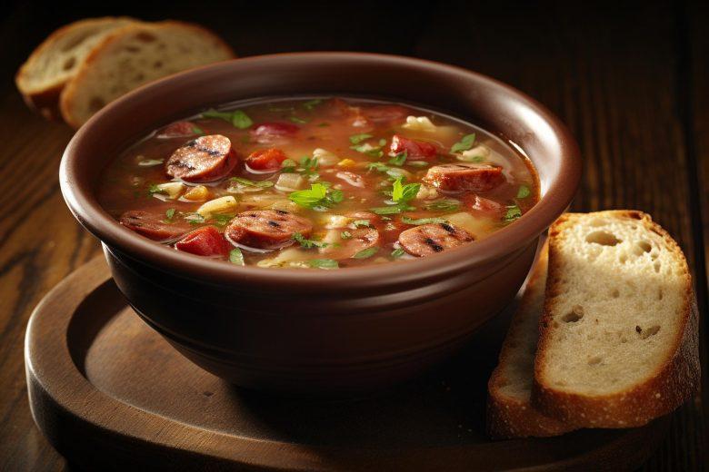 Sopa de linguiça defumada