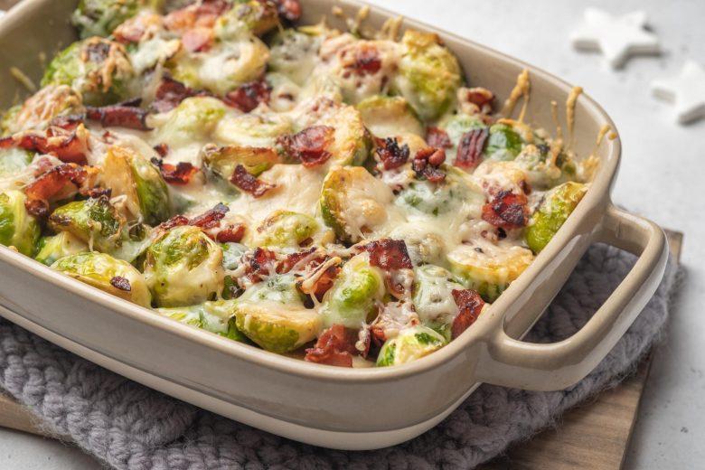 Couve de bruxelas gratinada