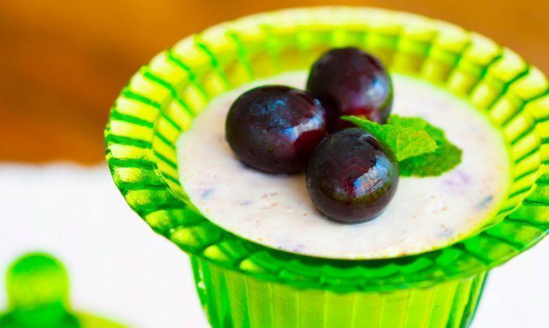 Mousse de uva preta