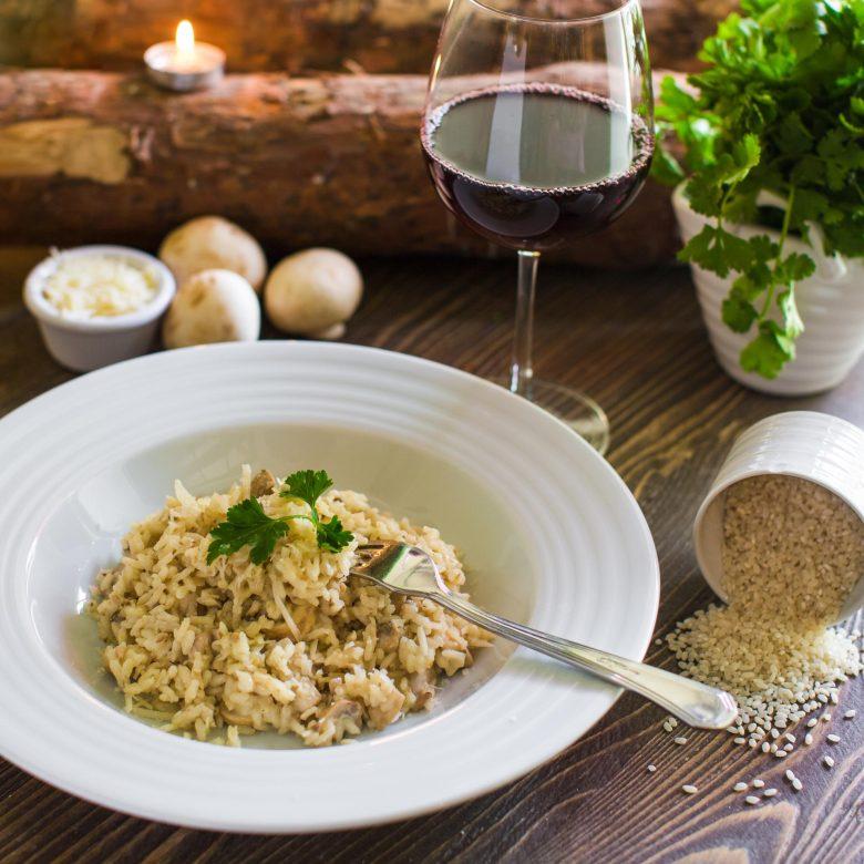 Risoto de cogumelos