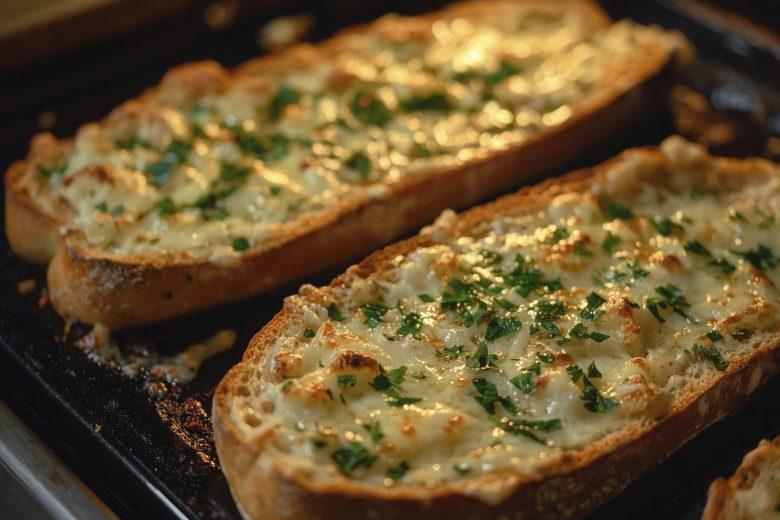 Bruschetta gratinada com cogumelo