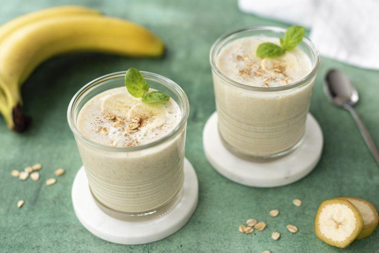 Vitamina de banana caramelada