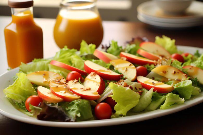 Salada mista com maçã