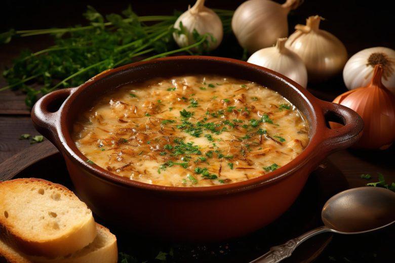 Sopa gratinada de cebola