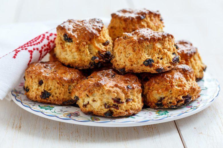Scones de passas