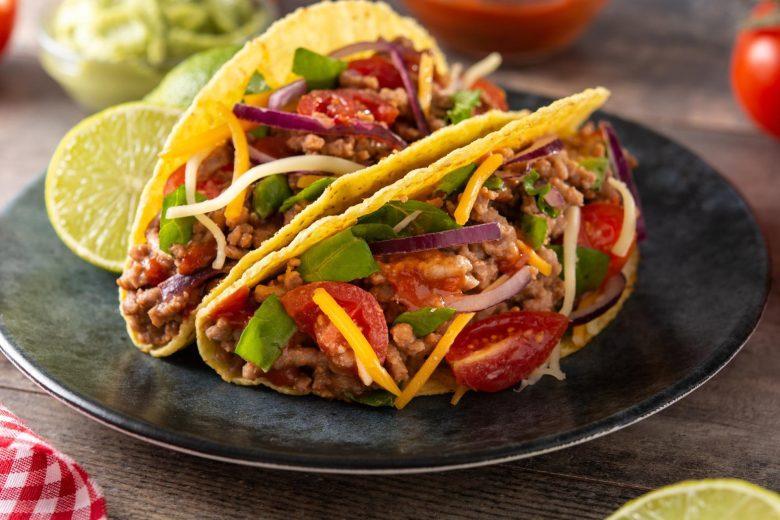 Tacos de carne moída
