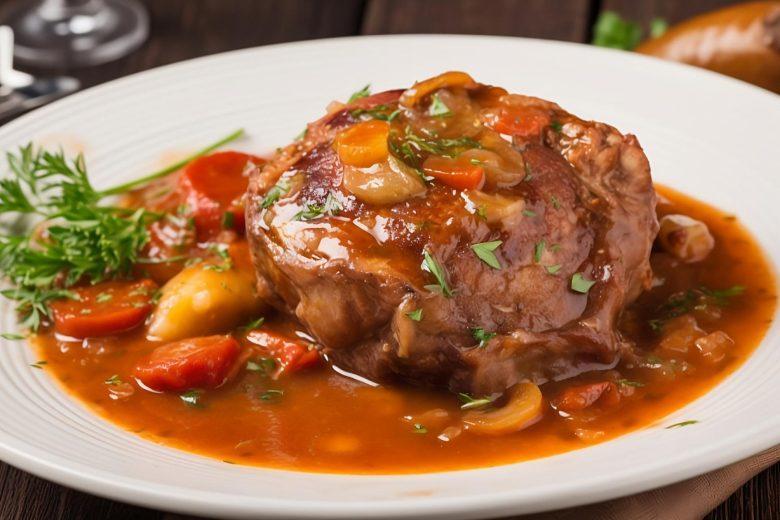 Ossobuco com alecrim e laranja
