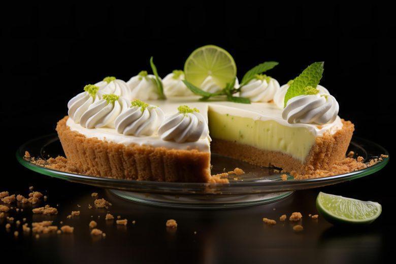 Torta saborosa de limão