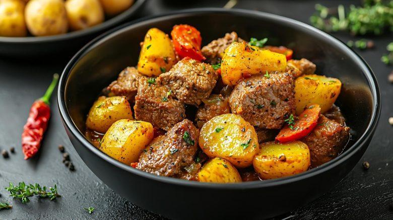 Carne aos quadradinhos