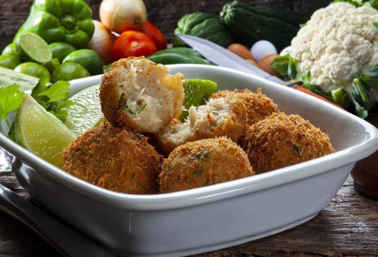 Bolinho delicioso de bacalhau