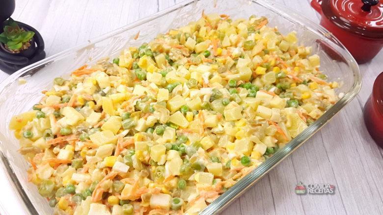 Maionese com legumes