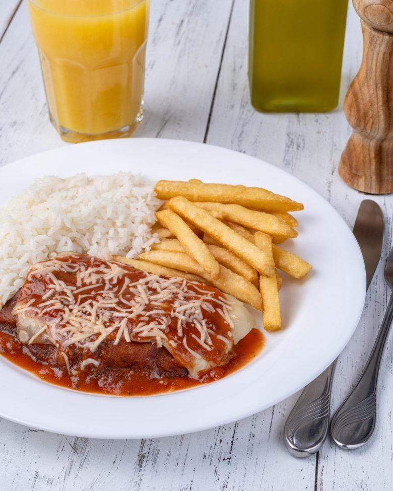 Hambúrguer à parmegiana