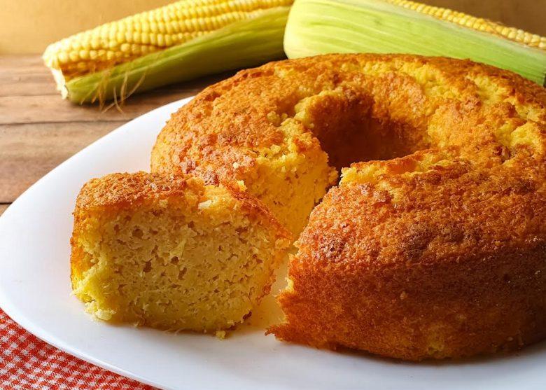Bolo de fubá delicioso