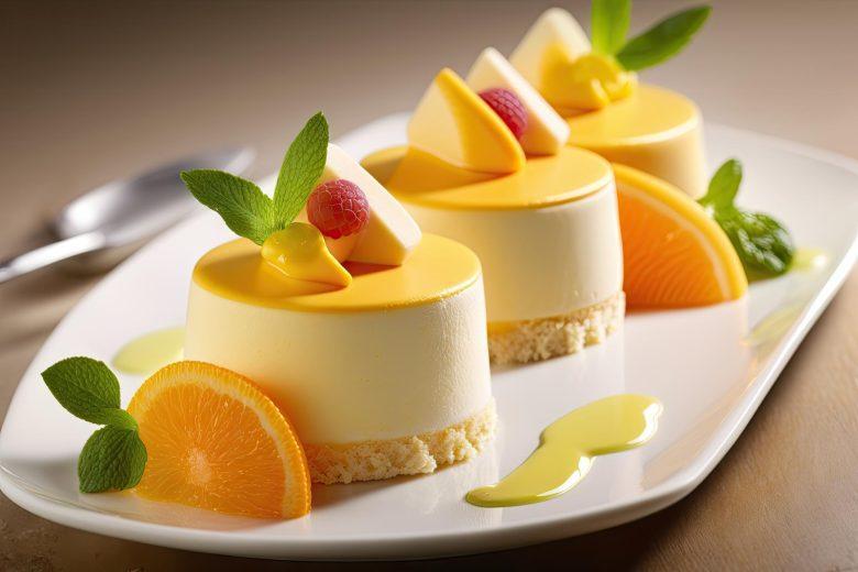 Mousse de laranja elegante