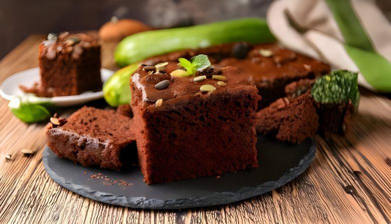 Bolo de abobrinha e chocolate
