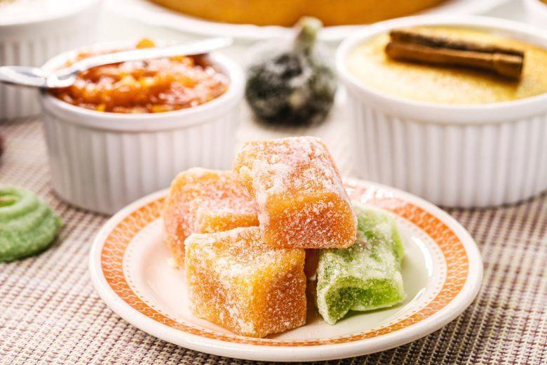 Doce de abóbora cristalizado