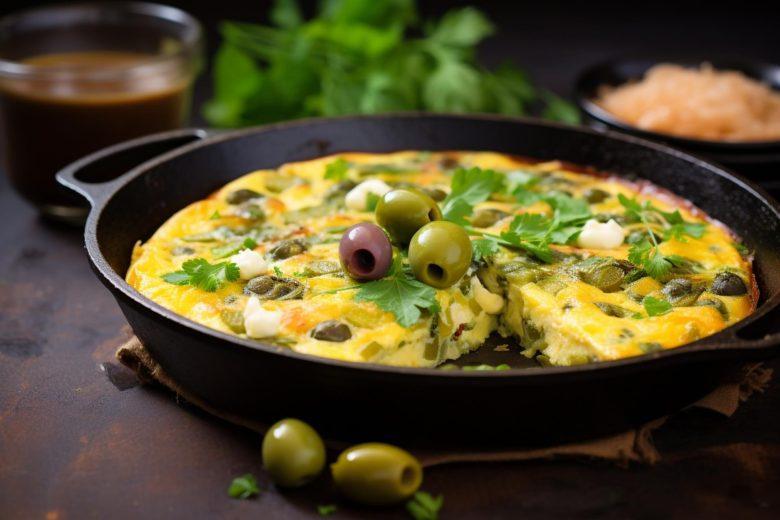 Fritada de batata com azeitona