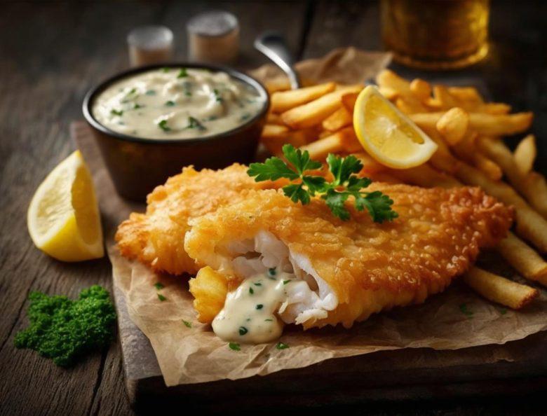 Peixe com molho tártaro