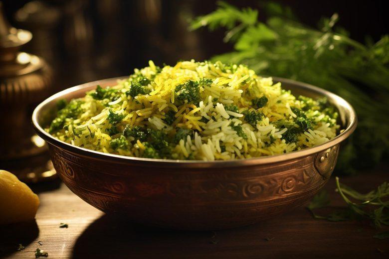 Arroz com ervas