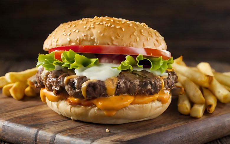X-búrguer com cheddar