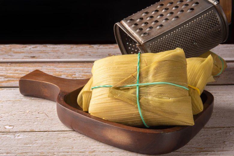 Pamonha com queijo