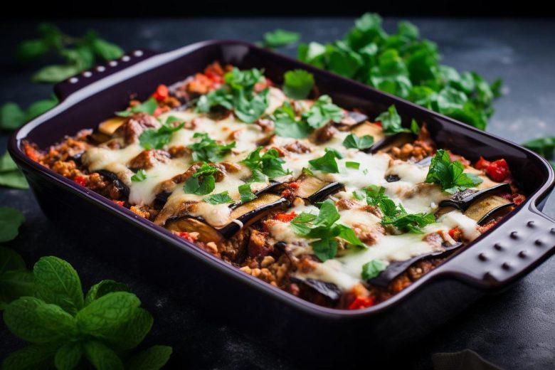 Lasanha de berinjela com atum