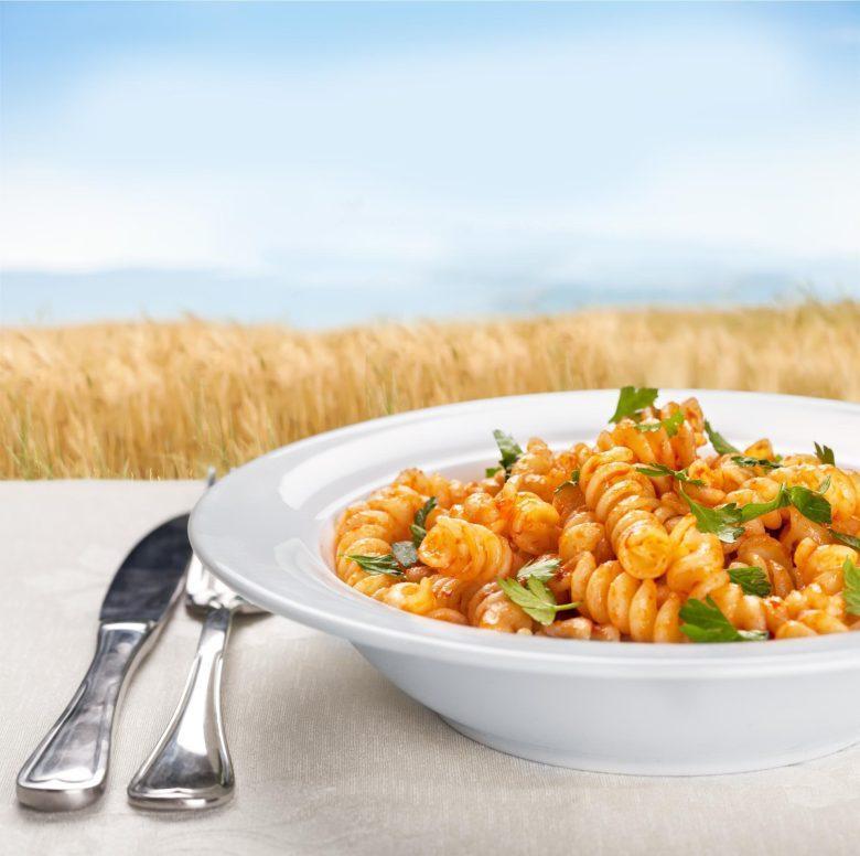 Fusilli com almôndegas
