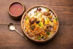 Biryani de carne com arroz (receita indiana)