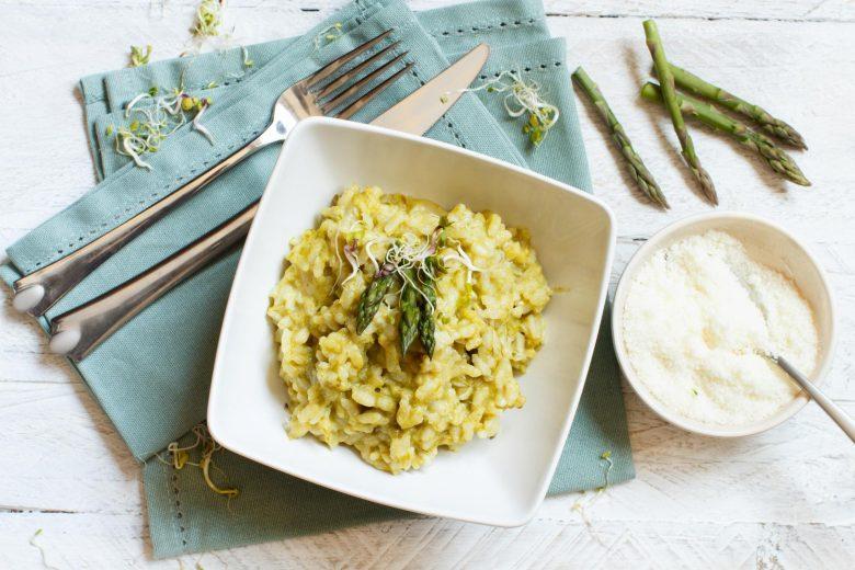 Risoto com aspargos