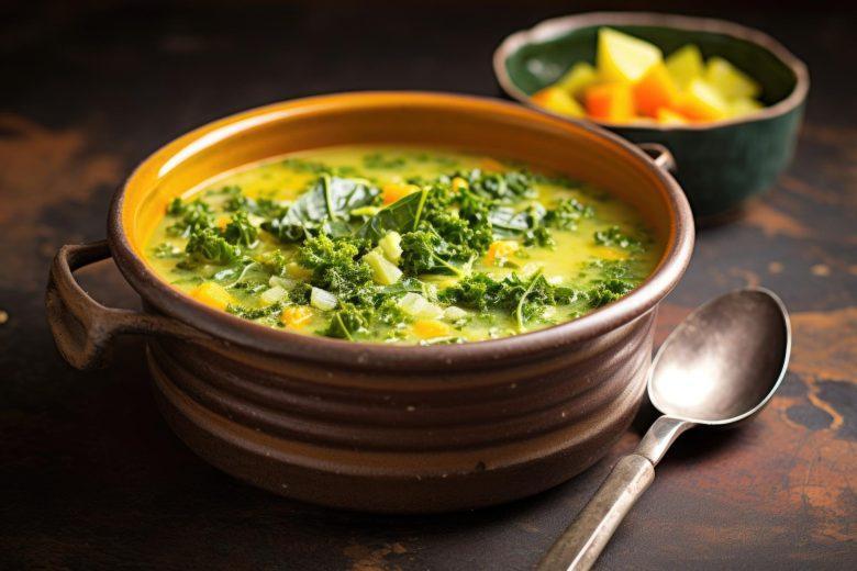 Sopa de talos e folhas