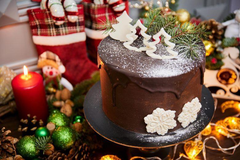 Bolo presente de Natal