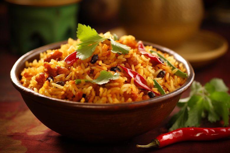 Arroz com nozes e açafrão