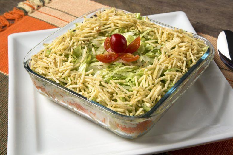 Salada tropical de natal