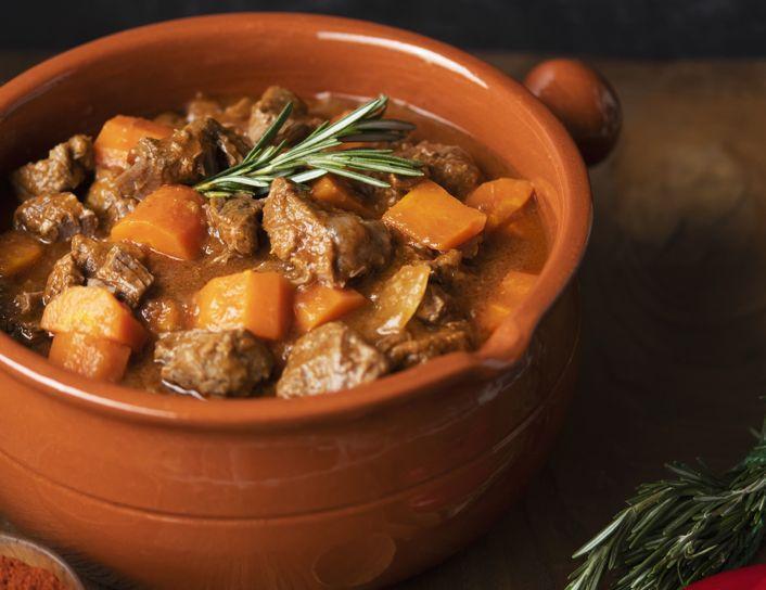 Carne com legumes