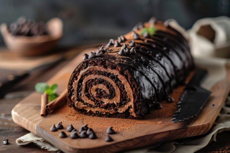 Rocambole mousse de chocolate