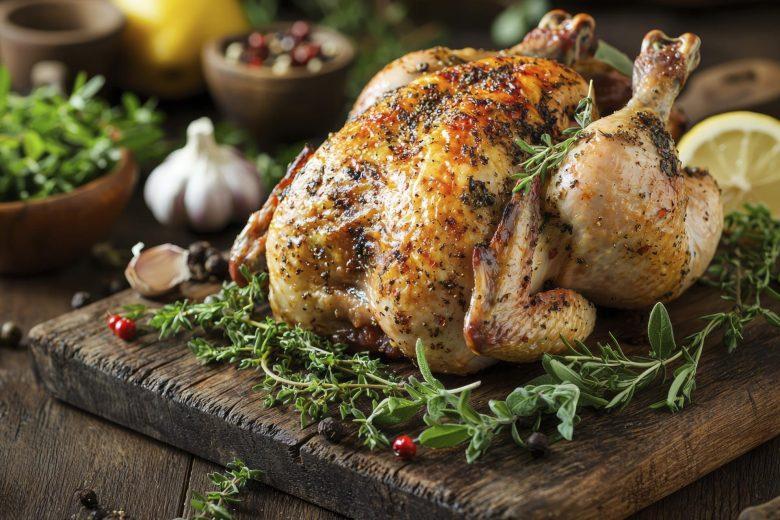 Frango recheado com azeitonas