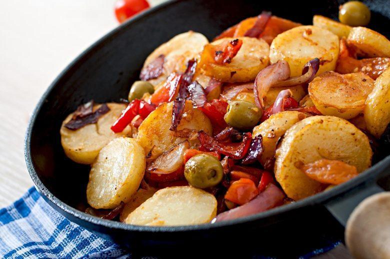 Batata com pimentão