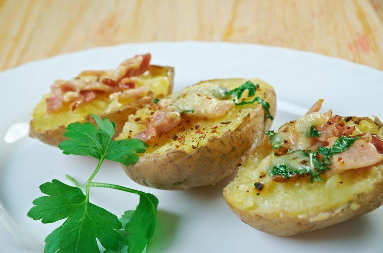Batata recheada com requeijão