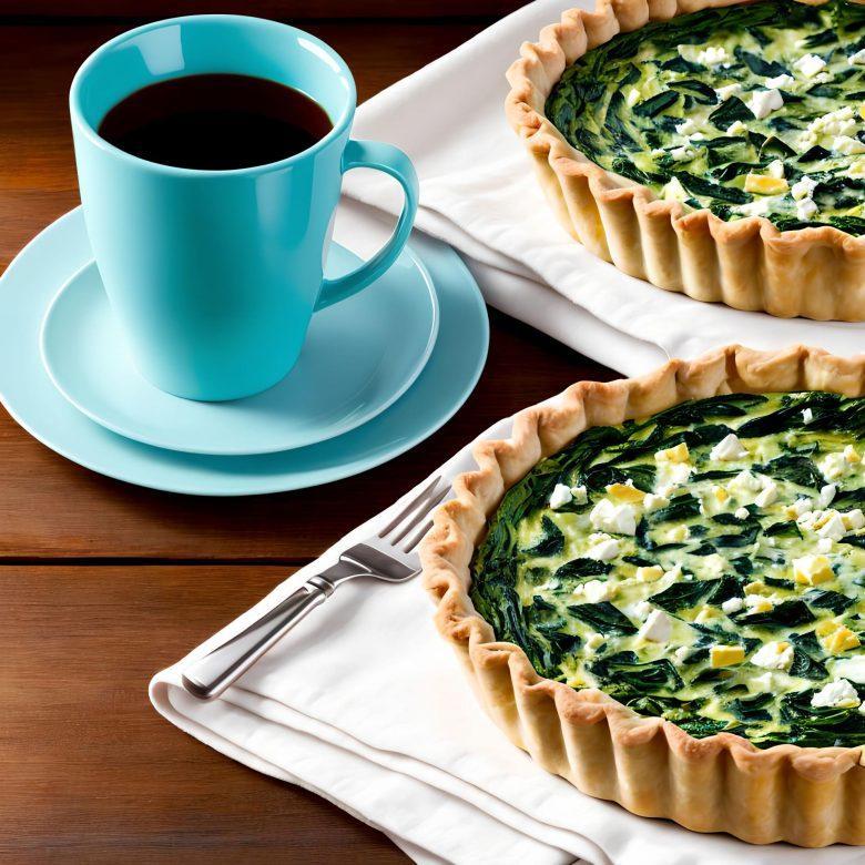 Quiche de queijo e espinafre
