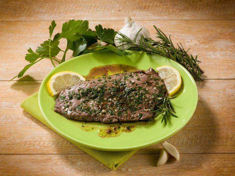 Bifes temperados