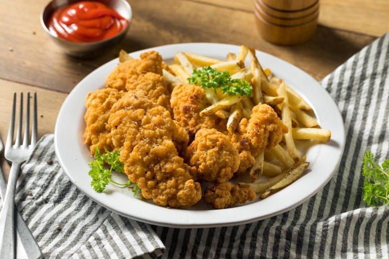 Tirinhas crocantes de frango