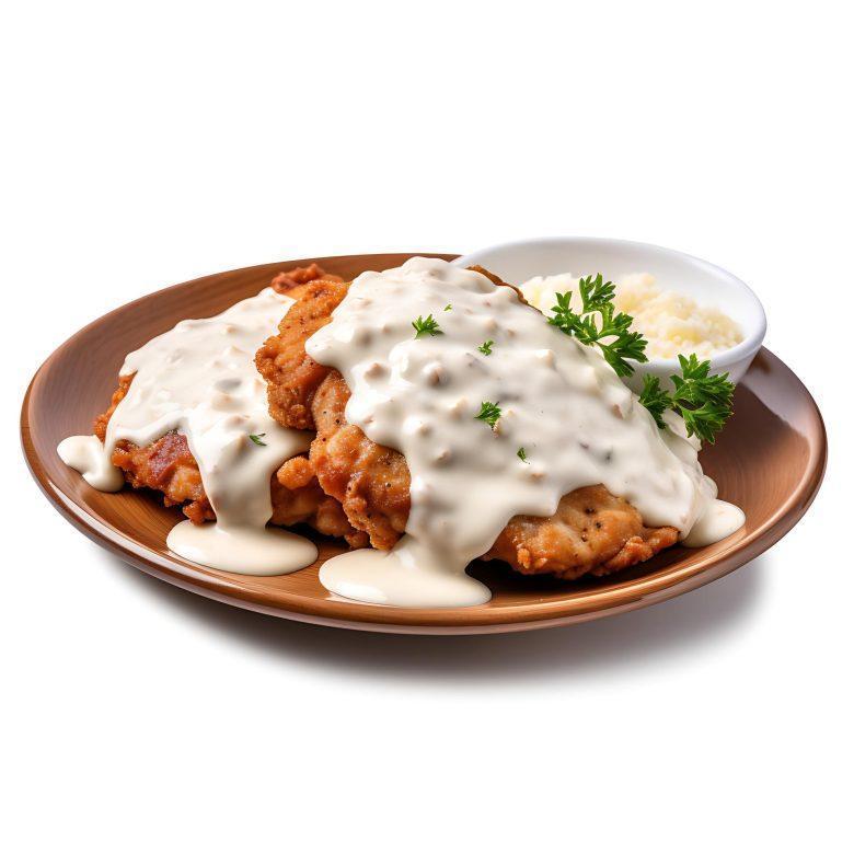 Frango empanado com creme de milho