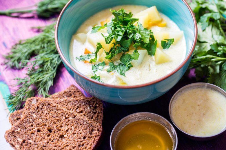 Sopa fria de batata