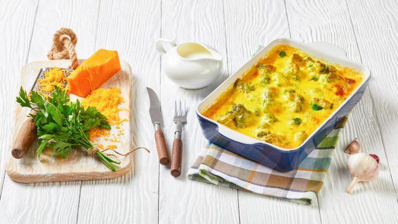 Brócolis com creme de queijo