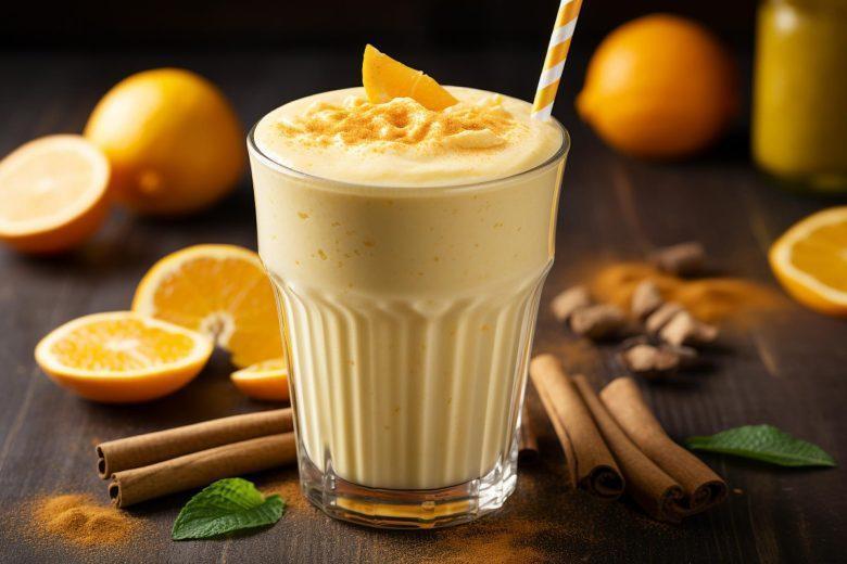 Smoothie de tâmara e laranja