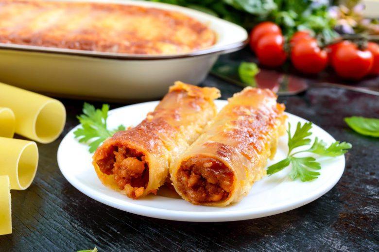 Canelones gratinados