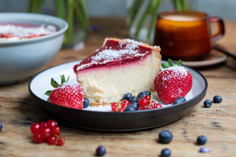 Mousse cheesecake de morango