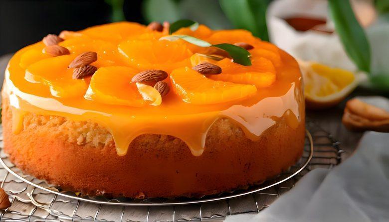 Bolo de tangerina molhadinho