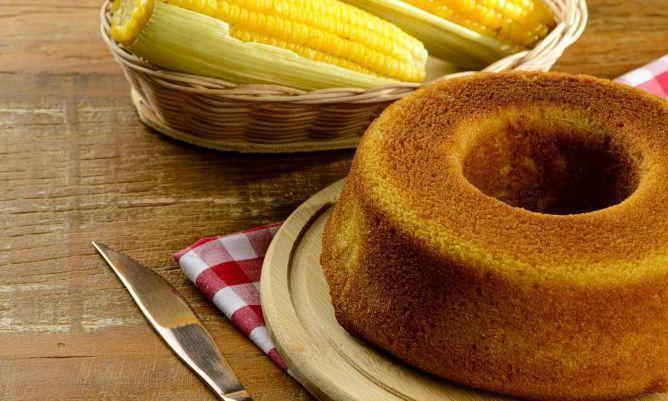 Bolo de bagaço de milho